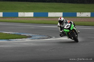 Mark Negotiates a Wet Melbourne Hairpin [5 of 8]