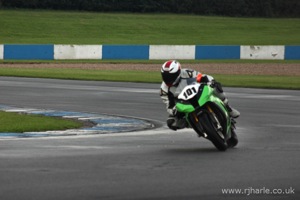 Mark Negotiates a Wet Melbourne Hairpin [6 of 8]