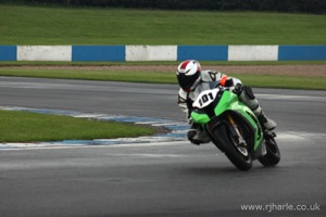 Mark Negotiates a Wet Melbourne Hairpin [7 of 8]