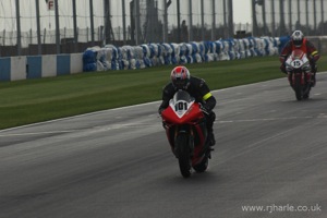 Dave on the Start/Finish Straight