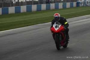 Dave on the Start/Finish Straight
