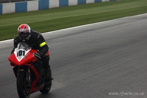Dave on the Start/Finish Straight