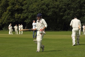 James Blaming His Bat