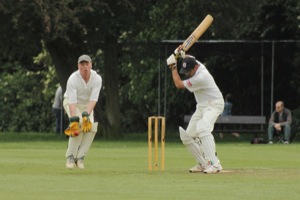 Batsman Leaves One For Martin