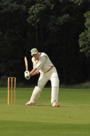 John Lines Up A Half-Volley