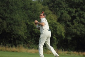 Captain Tizard Shows His Fielding Skills