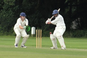 Pec Tries Out His New Bat