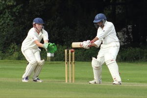 Pec Tries Out His New Bat