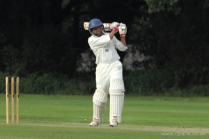 Pec Tries Out His New Bat