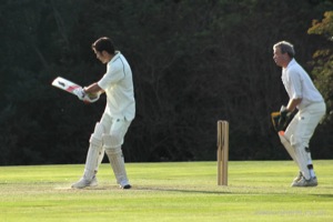 Opposition Batsman Hooks for Four