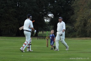 Helping His Dad From The Pitch