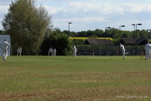 Wideshot of the Field as Miles Bats 