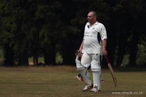 Batsman Looks On Unimpressed At Being Out LBW