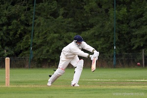 Amir Plays a Forward Defensive