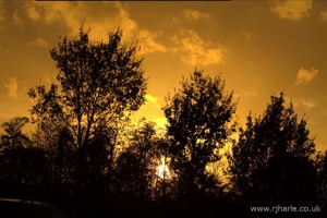 Sunset over Woollams