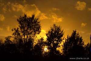 Sunset over Woollams