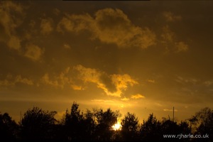 Sunset over Woollams