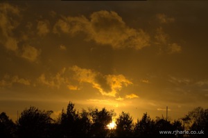Sunset over Woollams