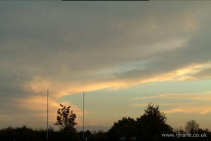 Sunset over Woollams