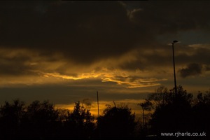 Sunset over Woollams