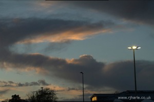 Sunset over Woollams
