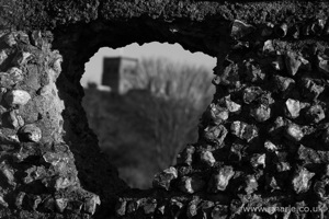 Abbey Through The Roman Wall