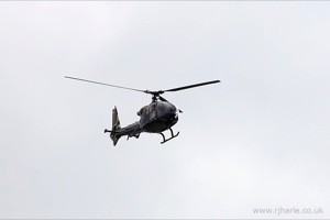 Helicopter over Woollams