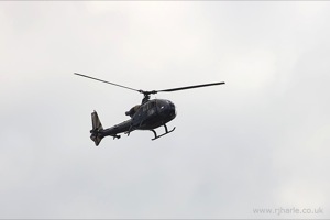 Helicopter over Woollams